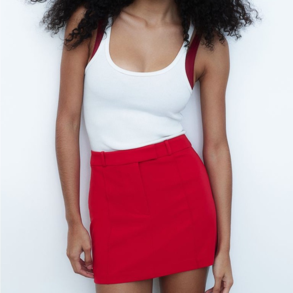 H&M Red Skirt